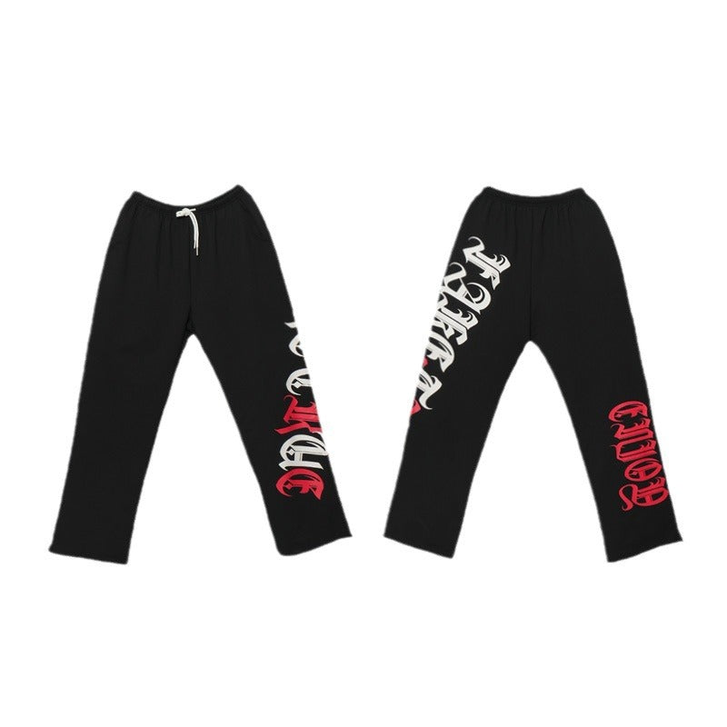 Women Black Wide-Leg Dance Pants Summer Loose Fit