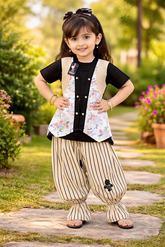 Girls Cotton Printed 2-Piece