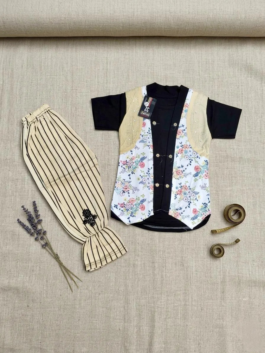Girls Cotton Printed 2-Piece