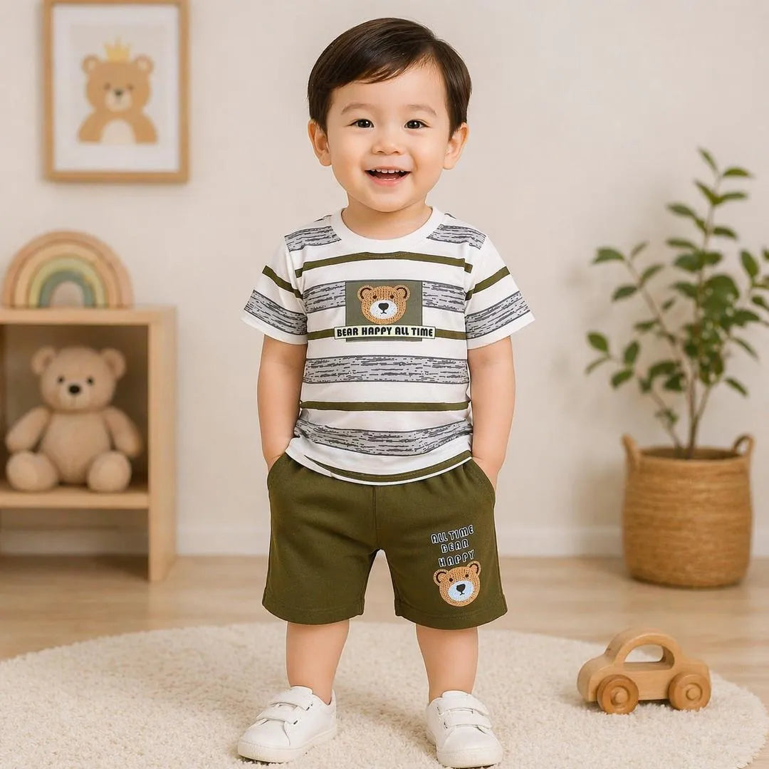 Toddler Striped Shorts Set