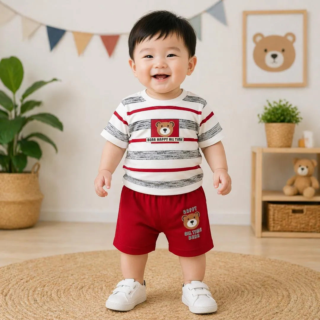 Toddler Striped Shorts Set