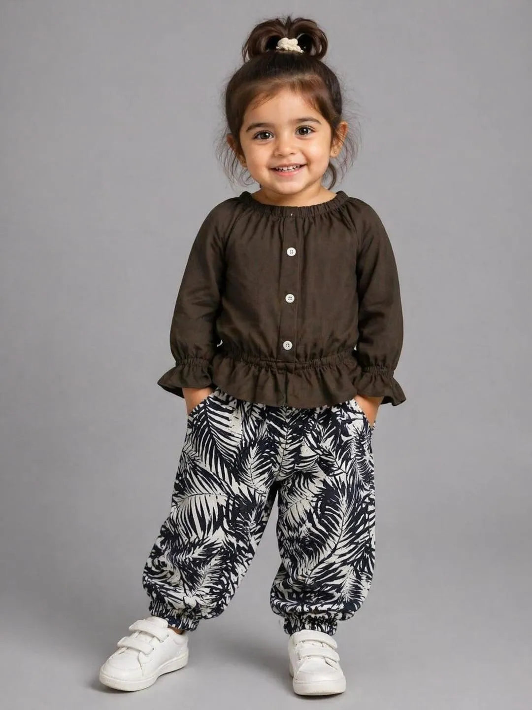 Printed Frock & Trouser 2Pcs Set