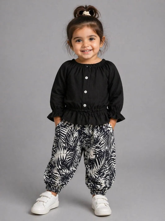 Printed Frock & Trouser 2Pcs Set