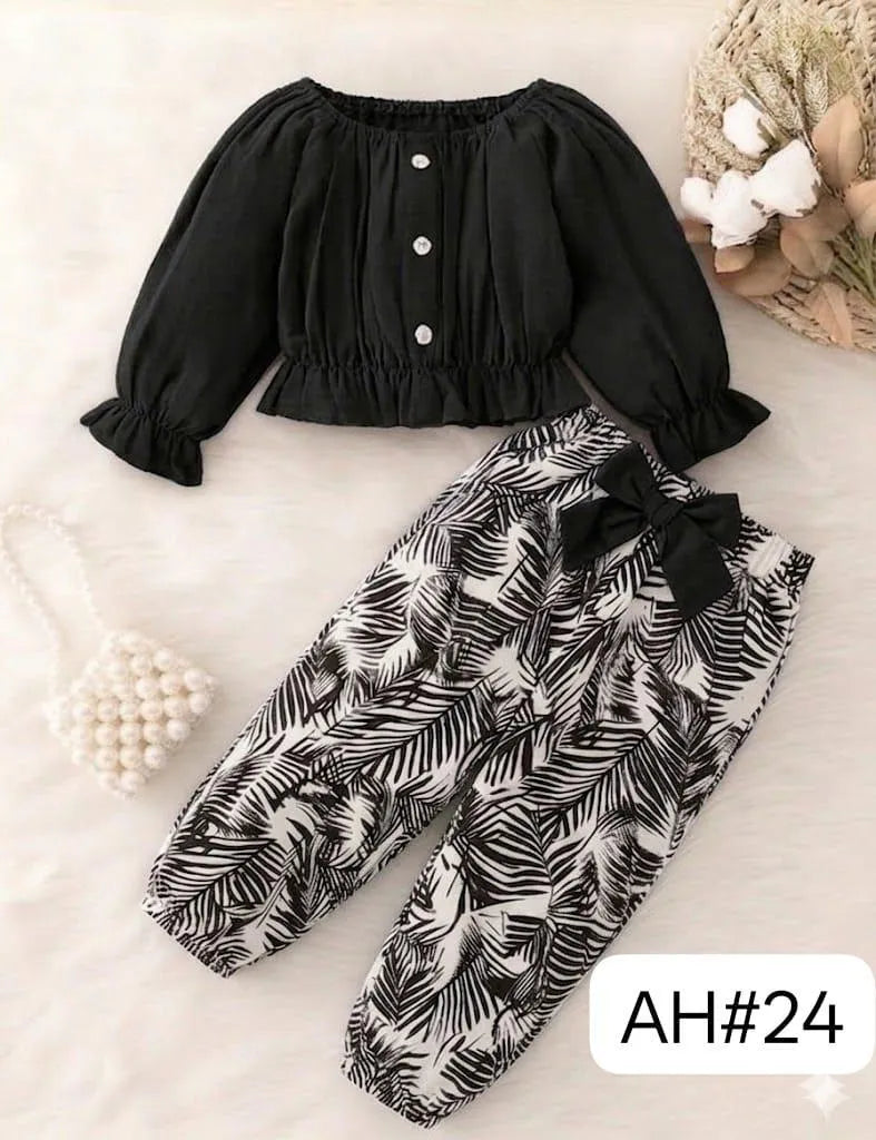 Printed Frock & Trouser 2Pcs Set