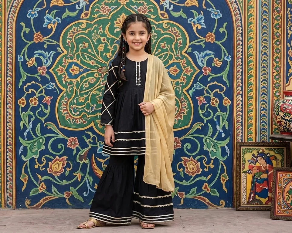 Girls Lawn 3Pcs Set