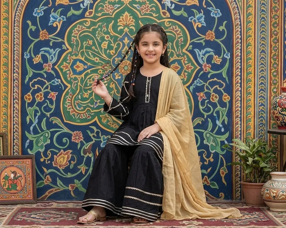 Girls Lawn 3Pcs Set