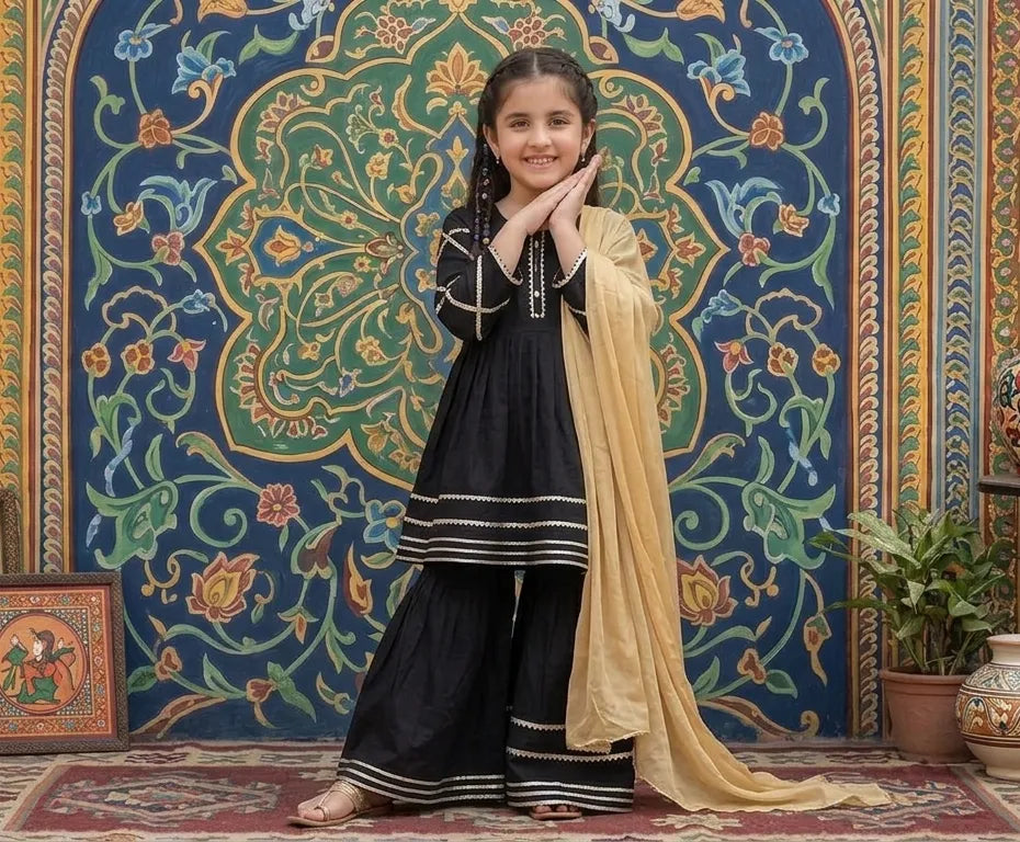 Girls Lawn 3Pcs Set