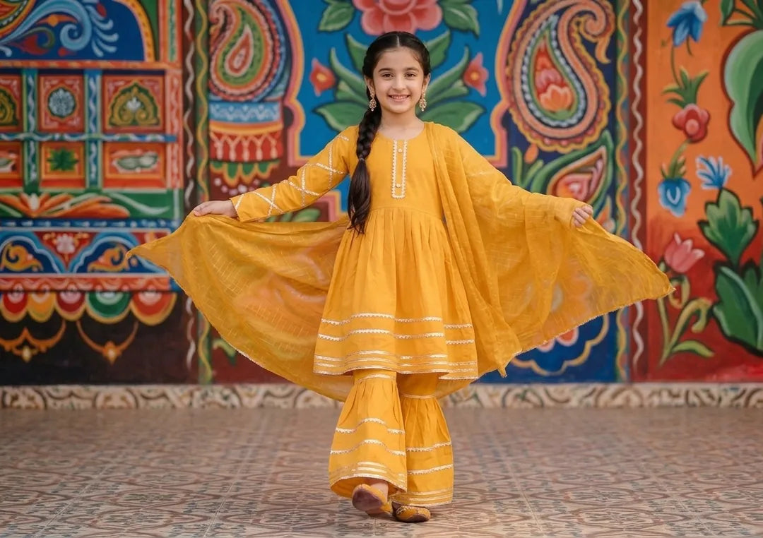 Girls Lawn 3Pcs Set