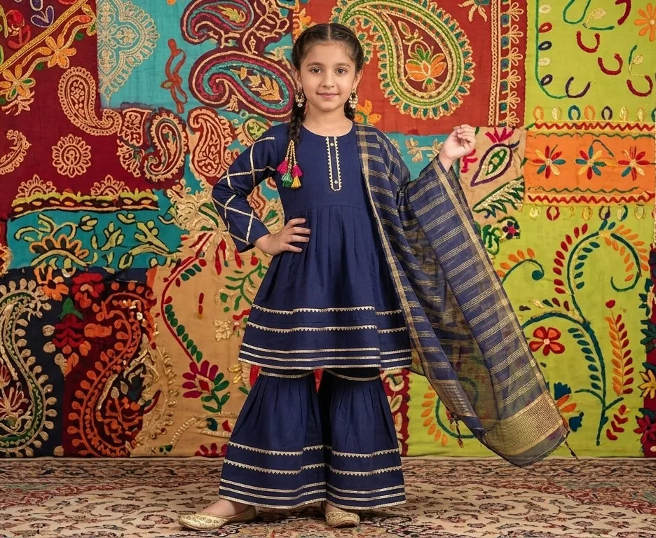 Girls Lawn 3Pcs Set