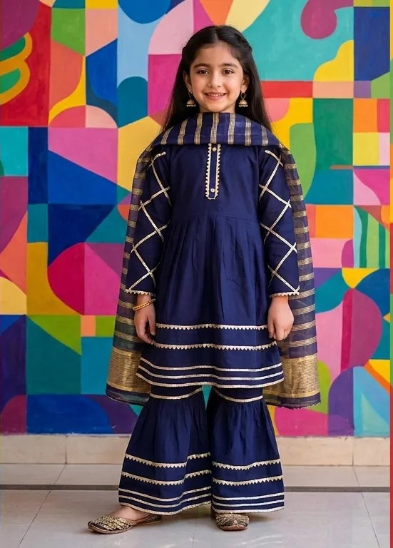 Girls Lawn 3Pcs Set