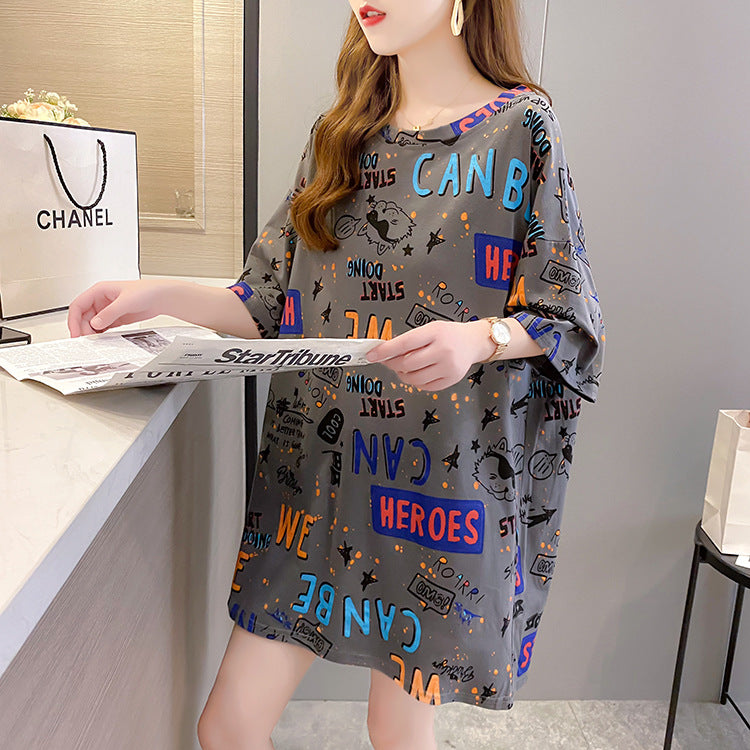 Women Loose Printed T-Shirt