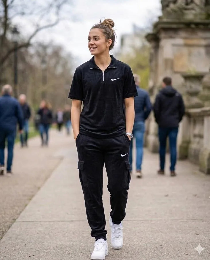 Polo Track Suit with Black Pants
