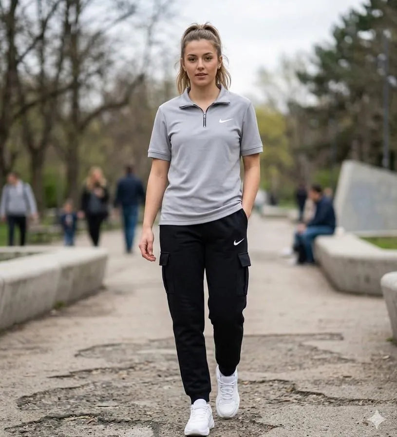 Polo Track Suit with Black Pants