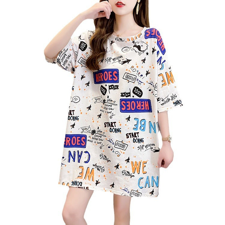 Women Loose Printed T-Shirt