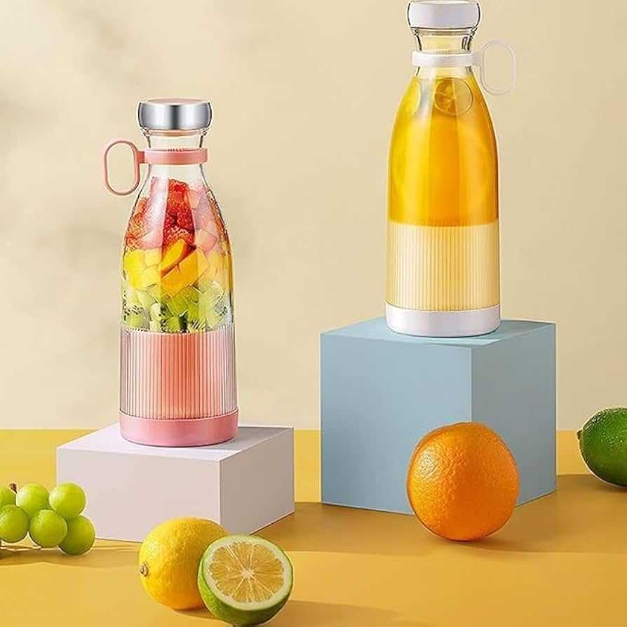 Electric Blender Bottle Juicer