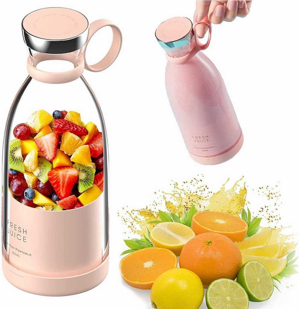 Electric Blender Bottle Juicer