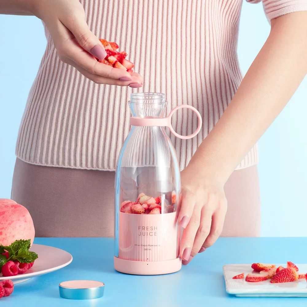 Electric Blender Bottle Juicer