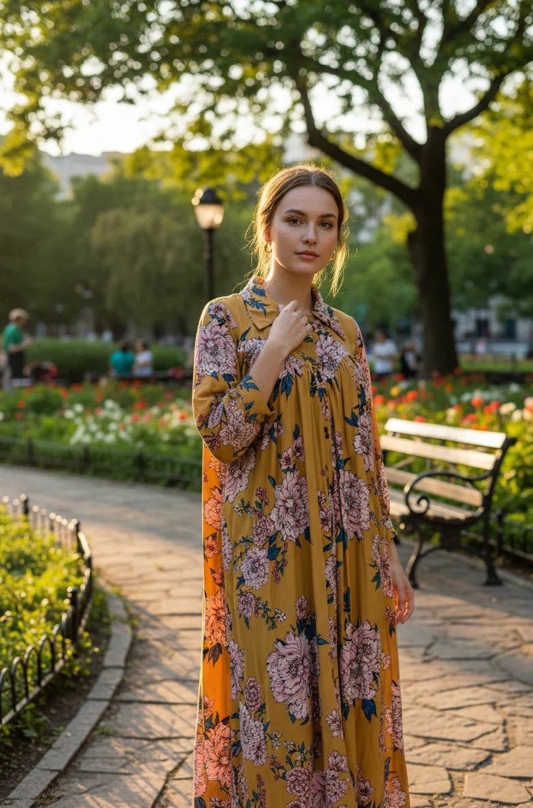 Floral Shirt Dress