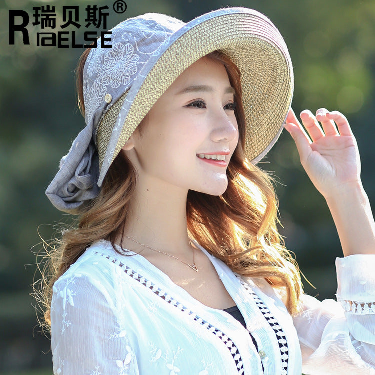Hat with Wide Brim & Face Cover